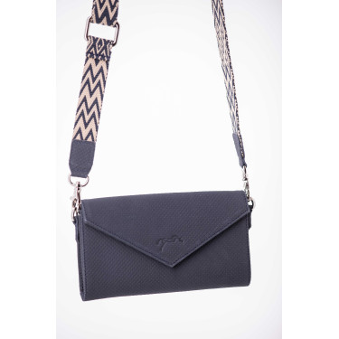Pochette Pénélope Phone Pocket cuir perforé noir Pochette Pénélope Phone Pocket cuir perforé noir