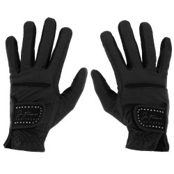 Gants Je t'aime Equithème Strass Noir Gants Je t'aime Equithème Strass Noir