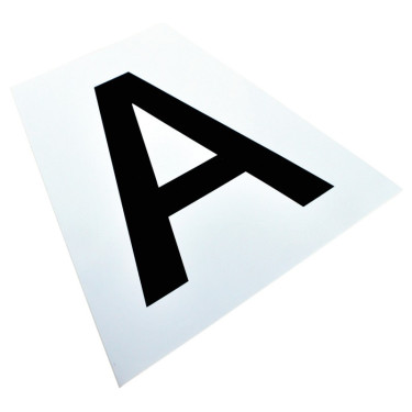 Jeu d'autocollants 12 lettres pour plots de dressage La Gee Jeu d'autocollants 12 lettres pour plots de dressage La Gee