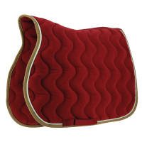 Tapis de selle Equithème Polyfun Bordeaux / taupe