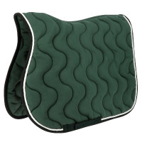 Tapis de selle Equithème Polyfun Vert foncé / noir Tapis de selle Equithème Polyfun Vert foncé / noir