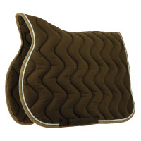 Tapis de selle Equithème Polyfun Chocolat / taupe Marron