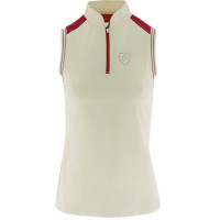 Polo Equithème jersey sans manches Ecru Beige Polo Equithème jersey sans manches Ecru Beige