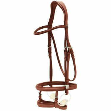 Muserolle tandem Stübben 2700 Redwood / redwood argenté Muserolle tandem Stübben 2700 Redwood / redwood argenté