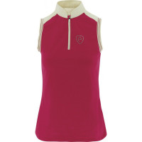 Polo Equithème jersey sans manches Framboise Rouge