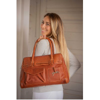 Sac à main Pénélope Maëlys Grand modèle Cognac