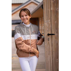 Blouson Pénélope Celecce Caramel / gris Marron Blouson Pénélope Celecce Caramel / gris Marron