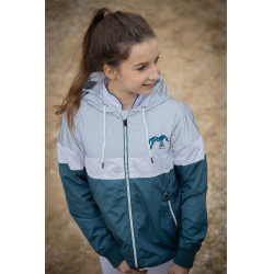 Blouson Pénélope Celecce Bleu canard