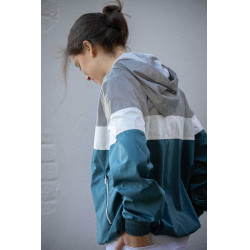 Blouson Pénélope Celecce Bleu canard