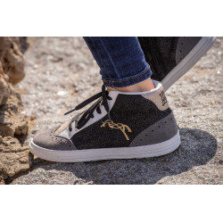 Sneakers Jupiter High Top Pénélope Noir / gris