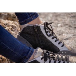 Sneakers Jupiter High Top Pénélope Noir / gris
