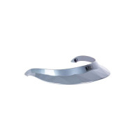 Visière pour casque d'équitation Naca Gris graphite brillant / noir