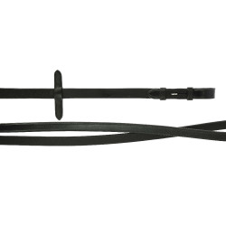 Rênes de filet Eric Thomas Elite 16 mm Noir Rênes de filet Eric Thomas Elite 16 mm Noir