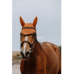 Bonnet chasse mouche Equithème Hexalight Rouille Marron Bonnet chasse mouche Equithème Hexalight Rouille Marron