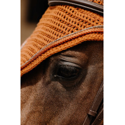 Bonnet chasse mouche Equithème Hexalight Rouille Marron Bonnet chasse mouche Equithème Hexalight Rouille Marron