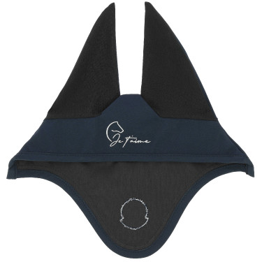 Bonnet chasse mouche Je t'aime Equithème Origine Bleu marine Bonnet chasse mouche Je t'aime Equithème Origine Bleu marine