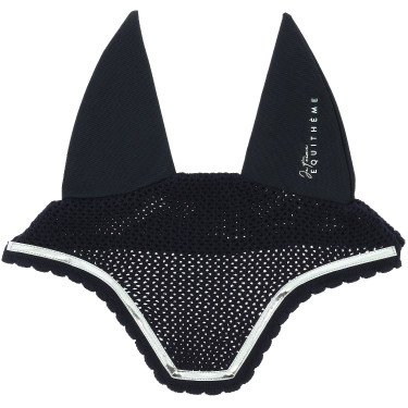 Bonnet chasse mouche Je t'aime Equithème Mirror Bleu