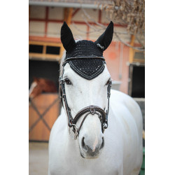Bonnet pour chevaux New Strass Pénélope Noir Bonnet pour chevaux New Strass Pénélope Noir