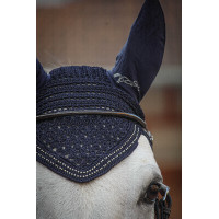 Bonnet pour chevaux New Strass Pénélope Bleu marine Bonnet pour chevaux New Strass Pénélope Bleu marine