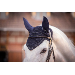 Bonnet pour chevaux New Strass Pénélope Bleu marine