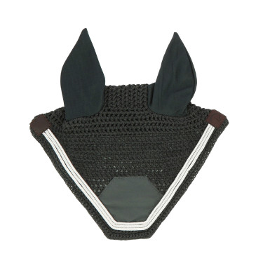 Bonnet chasse-mouches Equithème Badge Gris