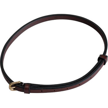 Lanière 12 mm pour muserolle combinée Eric Thomas Pro Havane Marron Lanière 12 mm pour muserolle combinée Eric Thomas Pro Havane Marron