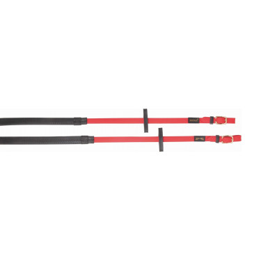Rênes Biotack® caoutchouc T de T Rouge