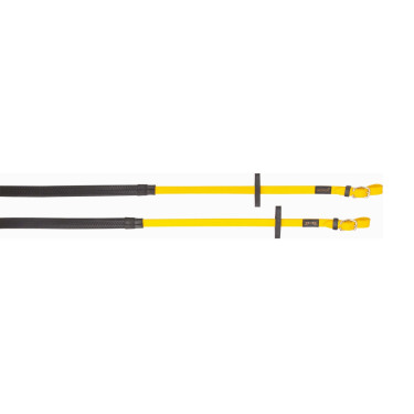 Rênes Biotack® caoutchouc T de T Jaune