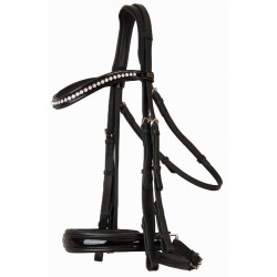 Bride de dressage cuir Cézanne T de T Noir