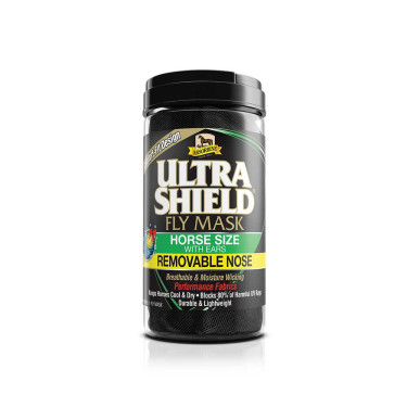 Masque anti-mouches avec oreilles et protège-nez Absorbine Ultrashield Masque anti-mouches avec oreilles et protège-nez Absorbine Ultrashield