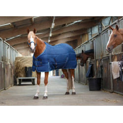 Couverture d'écurie Riding World Marine / bleu ciel