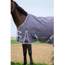 Couverture Equithème Tyrex 1200D recyclée Taupe Marron