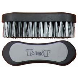 Brosse de tête bicolore T de T Noir / gris Brosse de tête bicolore T de T Noir / gris