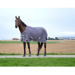 Couverture Equithème Tyrex 1200D recyclée Taupe Marron