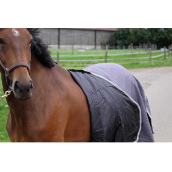 Couverture Equithème Tyrex 1200D recyclée Taupe Marron