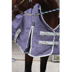 Couverture Equithème Tyrex 1200D recyclée Taupe Marron