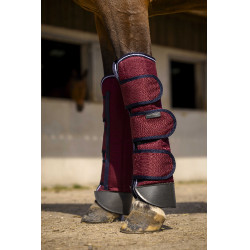 Guêtres de transport Equithème Tyrex 1200D Renforcées Bordeaux
