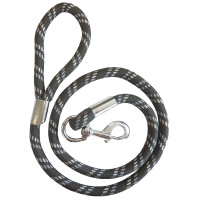Laisse corde épaisse pour chien Anthracite / gris clair / blanc Laisse corde épaisse pour chien Anthracite / gris clair / blanc