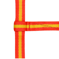 Licol foal réglable Rouge / jaune / rouge