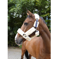 Licol Equithème Teddy Marine / écru Bleu Licol Equithème Teddy Marine / écru Bleu