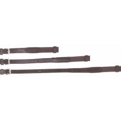 Rênes Ultra Grip à arrêtoirs T de T Noir Rênes Ultra Grip à arrêtoirs T de T Noir