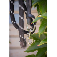 Longe Pénélope Corde et cuir Noir Longe Pénélope Corde et cuir Noir