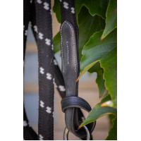 Longe Pénélope Corde et cuir Noir Longe Pénélope Corde et cuir Noir