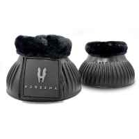 Cloches en mouton synthétique Horsena Noir Cloches en mouton synthétique Horsena Noir
