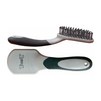 Brosse à crins bicolore T de T Noir / gris