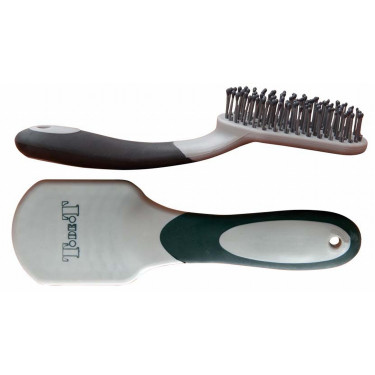 Brosse à crins bicolore T de T Brosse à crins bicolore T de T