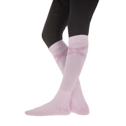 Chaussettes d'équitation Pénélope Gummy Rose pâle