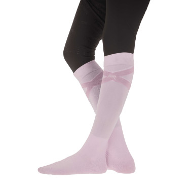 Chaussettes d'équitation Pénélope Gummy Rose pâle