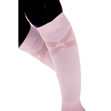 Chaussettes d'équitation Pénélope Gummy Rose pâle