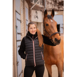 Gilet Macaron sans manches Paddock Sports Noir